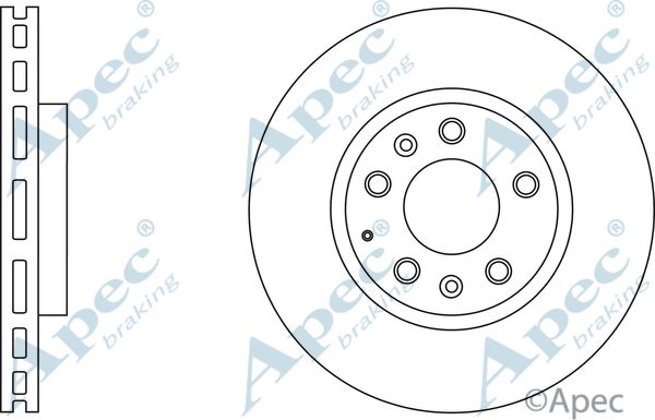 APEC BRAKING Jarrulevy DSK2644